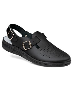 Туфли (типа сабо) мужские кожаные «Михаил» черные